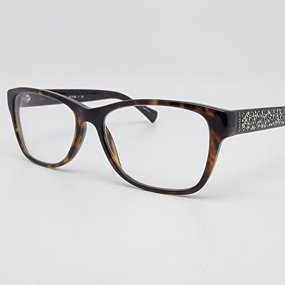 Coach HC6068 5120 Dark Tortoise Eyeglasses Frame w/ Case 52-16-135 - Picture 5 of 16